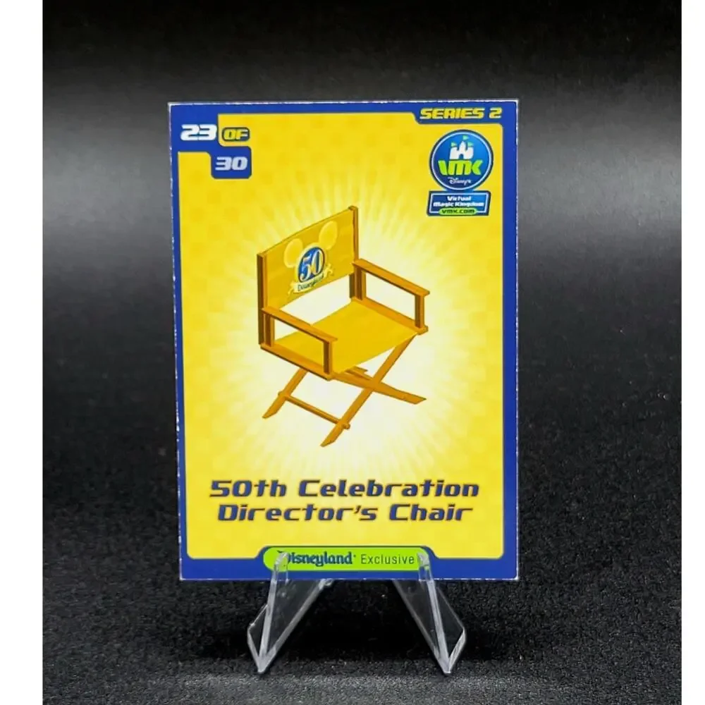 Rare Virtual Magic Kingdom VMK 50th Celebration Director's Chair